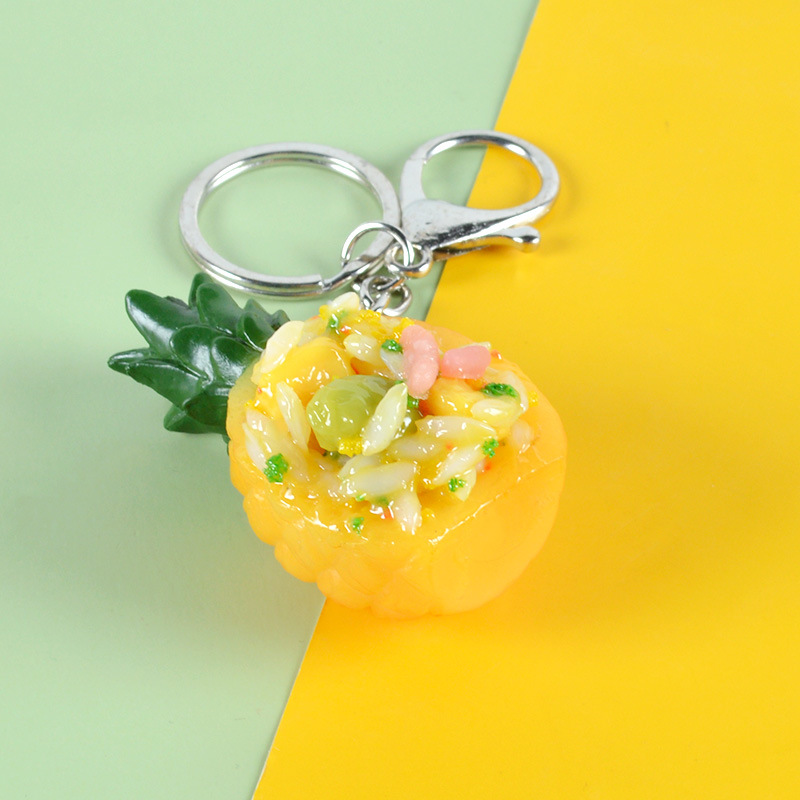 Green pea fried rice - figure eight knot