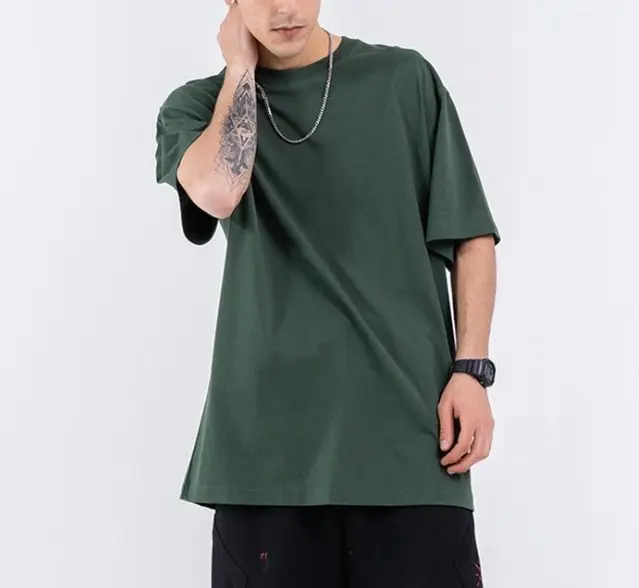 Hip Hop calle desgaste Oversize estilo Unisex fabricante chino 100% algodón peinado liso T - Shirts