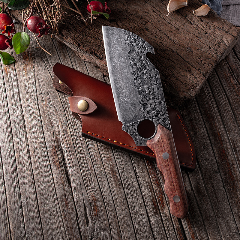 Mini Portable Outdoor Survival Camping Knife Kitchen Chopping Meat Fish Vegetable Knife Kitchen Chef Small Cleaver Knife