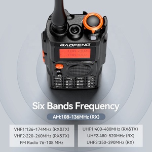 Baofeng-Walkie-talkie de mano bidireccional de 5W, intercomunicador de 10km, con logotipo personalizado, funciones inalámbricas para coches - Product Image 3