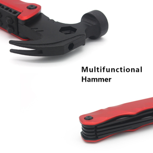 Mini kırmızı renk alüminyum kol çok fonksiyonlu çok amaçlı 13 1 çok amaçlı şişe açacağı çekiç - Product Image 5