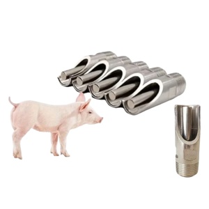 新型坚固不锈钢猪饮水器高效农场动物浇水解决方案 - Product Image 1