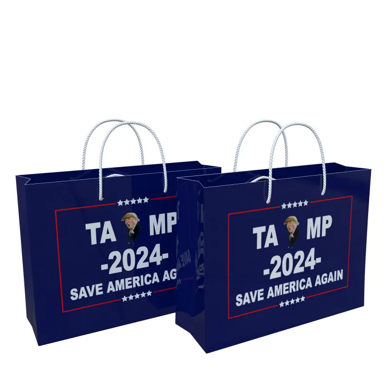 Personnalisé Divers Styles Présidentiel Américain USA Sac en Papier Make America Great Again Save America Again Sac en Papier