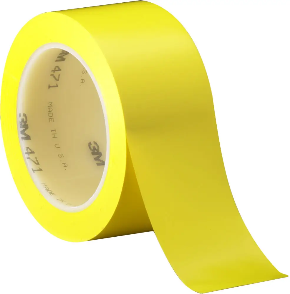 471 Vinyl 3M Tape, gelbe PVC wasserdichte Gummi maskierung Kein Druck 1200mm x 33m (benutzer definierte Größe verfügbar) Einseitig 0,14mm