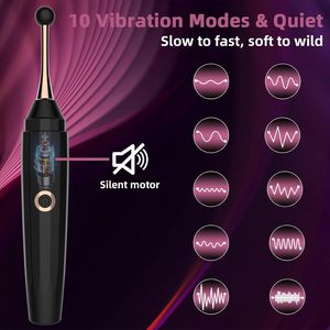 Krachtige Draagbare Vrouw Pen Vibrator Hoge Frequentie Schreeuw Orgasme Wand Climax G Spot Stimulator Pen Seksspeeltje - Product Image 2