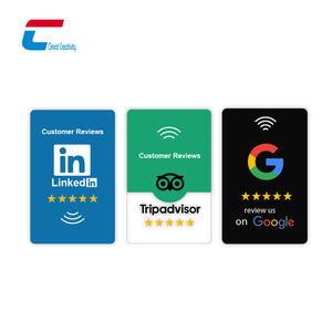 Toque para revisar el diseño personalizado NFC 13,56 Mhz Ntag213 Tarjeta DE REVISIÓN DE Google con código QR - Product Image 3