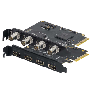 4-Kanal-SDI PCI-E HD-Broadcast-Video aufnahme karte 1080p OBS Vmix Wirecast-Streaming für Windows für PC-Computer-Monitors piele - Product Image 1