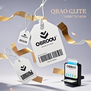 Obrou יוקרה תגי נדנדה להגדיר לוגו מודפס מותאם אישית pvc תלוי תגים בגדים מחרוזת עיצוב נייר עיצוב נייר ביגוד תגים