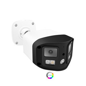 高清4MP双镜头PoE IP安全摄像机，全景180超宽视角双向通话全彩/EXIR夜视 - Product Image 1