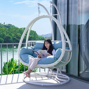Modern <strong>Patio</strong> Swings Garden Rocking Balcony Terrace Customized Double Rattan Furniture Chair - Product Image 2