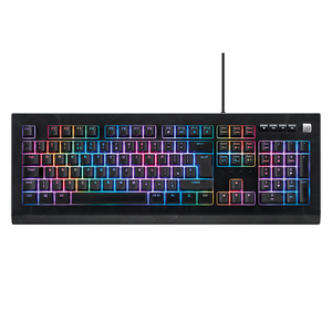 Teclas programables de forma independiente Retroiluminación RGB Membrana Teclado con cable semimecánico OEM - Product Image 2
