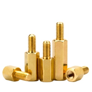 M2 M2.5 <span class=keywords><strong>M3</strong></span> M4 M5 altıgen pirinç erkek kadın Standoff kurulu raf saplama altıgen dişli ayağı <span class=keywords><strong>PCB</strong></span> sütun anakart Spacer cıvata vida