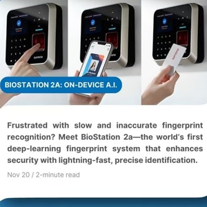 Suprema BioStation 2a Electric Door <strong>TCP</strong>/<strong>IP</strong> Network Four Doors <strong>Access</strong> <strong>Control</strong> Board <strong>System</strong> with 110V Metal Power Supply with RFID - Product Image 4