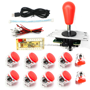 Zero Delay DIY <strong>Arcade</strong> Stick Kit Clear Push Buttons <strong>USB</strong> Board <strong>Controller</strong> PC <strong>Raspberry</strong> <strong>Pi</strong> TV Box Mame Neo Geo Coin Pusher Plastic