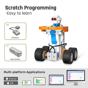 Smart Main Control <strong>Programming</strong> Bricks Robot Coding Blocks 26-in-1, APP-controlled Educational Toy for Kids 6+