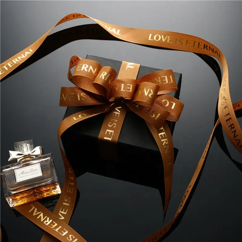 Lazos decorativos para botella de Perfume, cintas personalizadas para regalo, cintas personalizadas de lujo