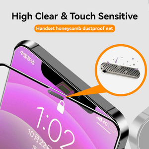 Cao cấp chống phá vỡ HD Tempered Glass bụi-miễn phí dễ dàng App bảo vệ màn hình cho iPhone 14 Pro Max - Product Image 3