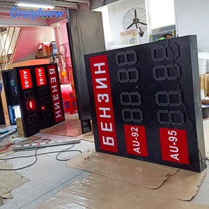 Автозаправочная станция ценовая плата RF пульт дистанционного управления 7 сегментов IP65 светодиодные цифровые знаки цены на газ - Product Image 6