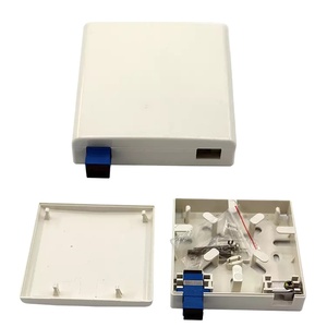 POE 4G 3G GSM GPRS SDK ağları ile 86 tipi 2 çekirdekli Mini FTTH Terminal kutusu duvara monte edilebilir Fiber optik Faceplate - Product Image 1