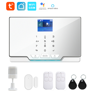 Sistema de alarma inteligente por voz celular Tuya WiFi GSM inalámbrico alarma inteligente sistema de seguridad para el hogar