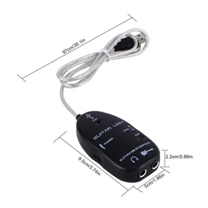 Cable de efectos de guitarra USB Cable de enlace Cable de interfaz Enlace de guitarra Enlace de interfaz Adaptador de guitarra de audio para PC - Product Image 6