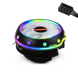 3pin מעבד קריר רדיאטור 90mm מאוורר RGB LED מעבד קירור גוף קירור מאוורר LGA 1156 1155 1151 <span class=keywords><strong>1150</strong></span> AM4 AM3 AM2 FM2 FM1 - Product Image 1