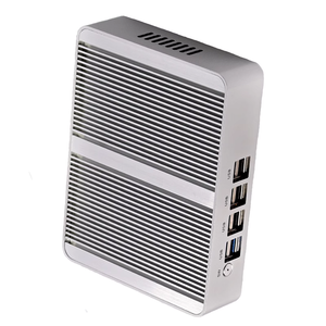 Barato sin ventilador mini pc 12th Gen Intel N100 CPU dual LAN computadora de escritorio caja de aleación de aluminio cepillado - Product Image 3