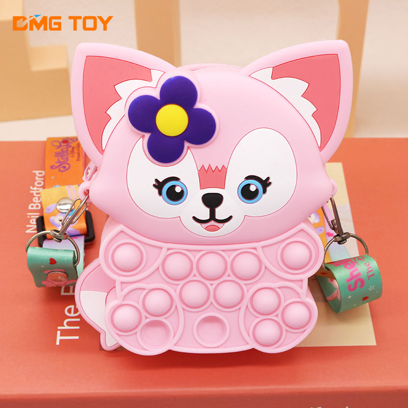 Sac à bandoulière renard extraterrestre rose