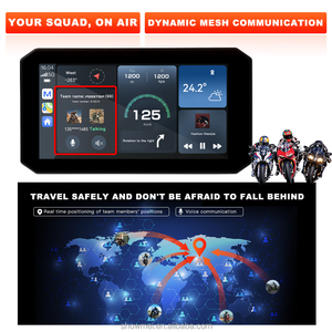 5.5inch Wifi không thấm nước Carplay IP67 không thấm nước 5/7 inch màn hình cảm ứng Android Auto DVR BT Navigation GPS xe máy Carplay - Product Image 4