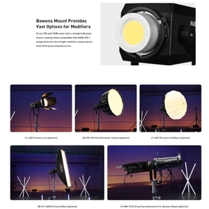 Nanguang Nanlite 720B günışığı bi-renk COB LED Spot fotoğraf Spot işık film için kablosuz kumanda ile - Product Image 2