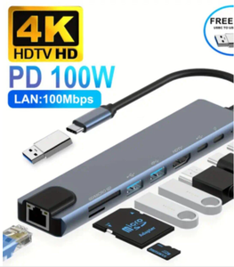Computer usb c hub 8 in 1 typ c hub - Product Image 3