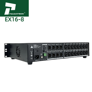 Paulkitson เครื่องผสม EX16-8ดีเจมิกเซอร์ตัวควบคุม16ใน8ออกเครื่องผสมเสียงระบบเสียงอินเตอร์เฟสบุปกรณ์เสียง - Product Image 3