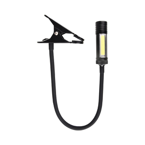 2 in 1 COB LEDワークライト検査トーチライト、クランプ付き充電式フレキシブルライト、屋外キャンプ用家庭用 - Product Image 1