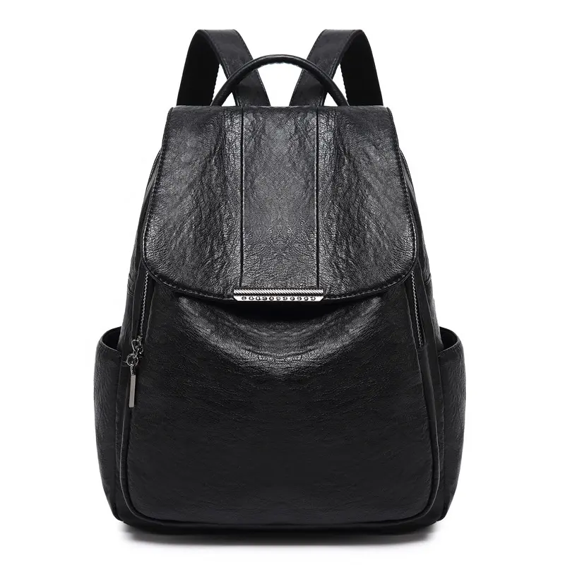 Backpack For Women Girls Genuine Cow Leather Anti-Theft Waterproof Student Travel Fashion High Capacity Shoulder