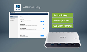 ATEN 2端口4k显示端口usb-c KVM交换机，带电源直通双核柔性8K，USB 3.2 4.0迅雷4兼容US3311 - Product Image 5