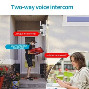Wifi kamera gece görüş çift ekran hareket algılama wo yönlü ses interkom IP66 çift lens ağ kamerası ptz - Product Image 5