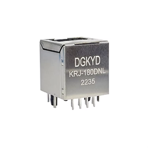 LED RJ45 konnektör trafo Ethernet fişleri yüksek görünürlük Ethernet konnektörleri ile 180 derece tek Port kadın 8P8C Jack - Product Image 5