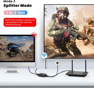 2.4 G5GネットワークスプリッターギガビットネットワークスイッチRJ452in 1 out 1 in 2 out双方向ネットワークケーブル共有 - Product Image 6