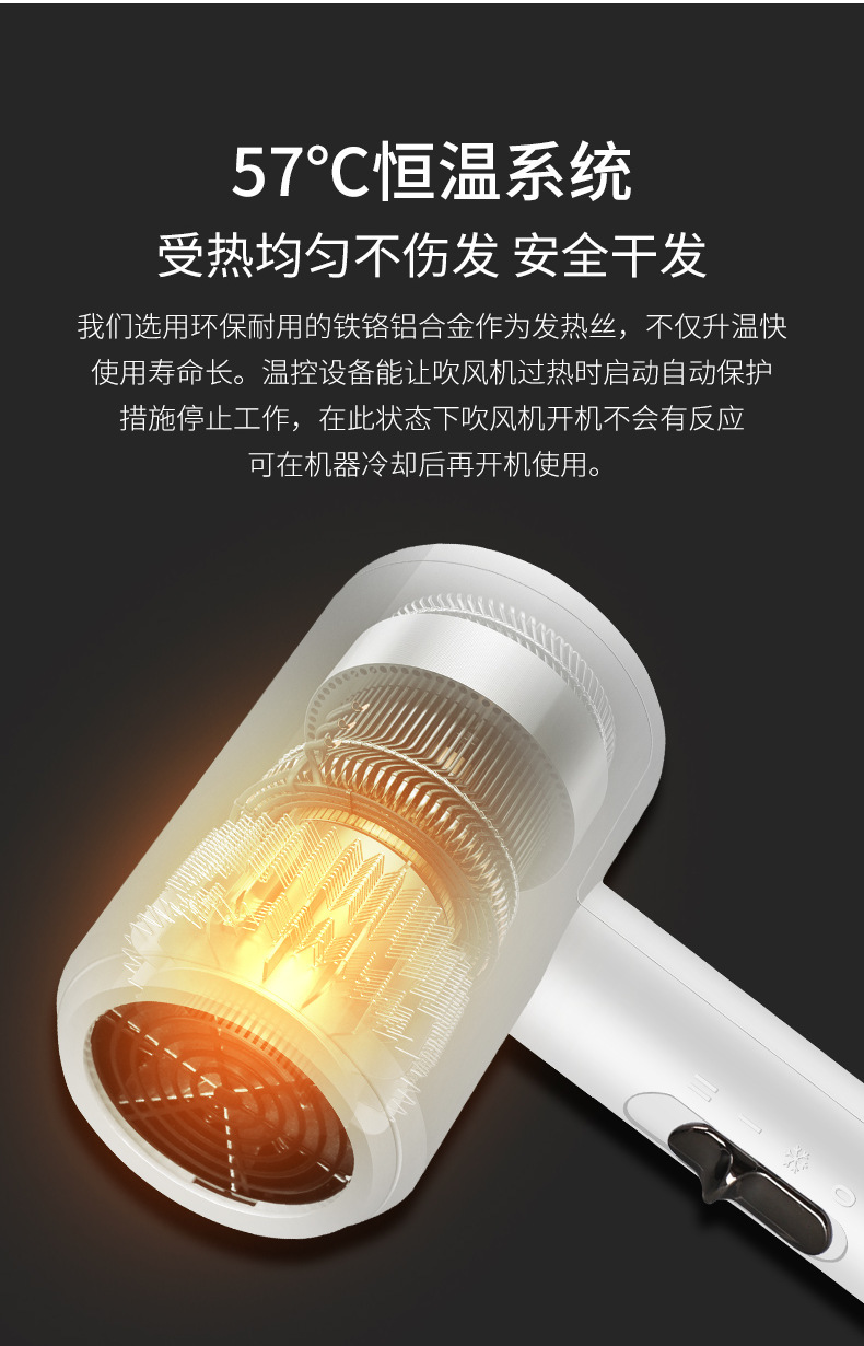 Hot sale hotel hair dryer wall-mounted hair dryer high-power hammer household wall-mounted special hair dryer custom logo