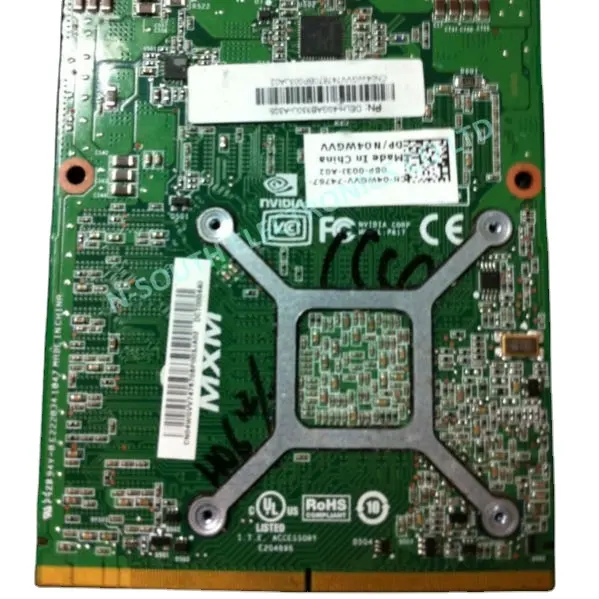 Placa de vídeo para laptop, placa gráfica para dell m17x m15x nvidia gtx 260m G92-751-B1 1gb mxm 3.0 4 wg2c 04 wg2c, preço em atacado