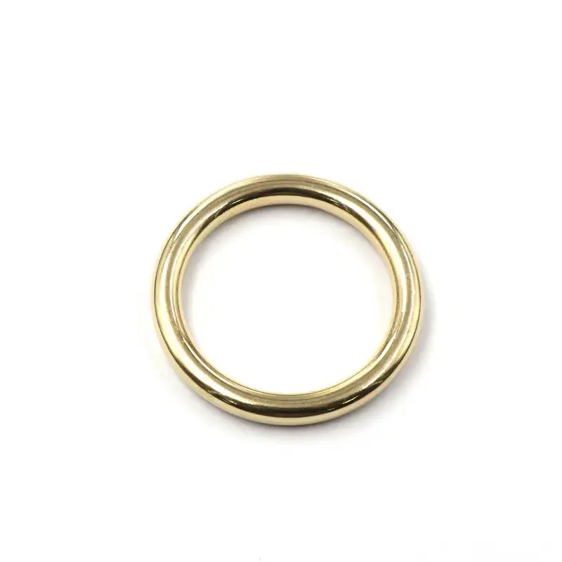 Hot Selling Hardware Brass Solid Seamless Round Ring Buckle Copper O Ring For Bag Hardware Accessories