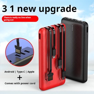 Mini cargador de teléfono de alta capacidad Banco de energía desechable portátil Salida de 20W Doble USB ABS Dispositivos móviles de uso único EE. UU. - Product Image 4