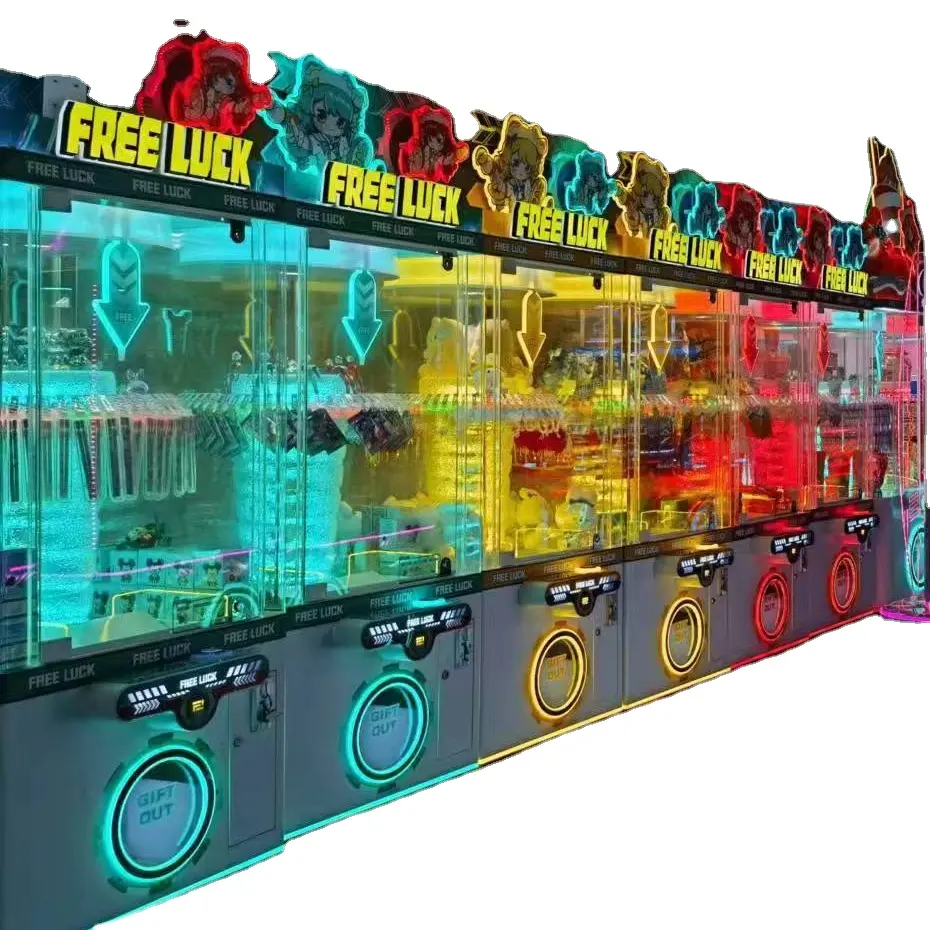 Lucky Big Toy Grue Claw Machine Jeu d'intérieur gratuit à jetons pour centre d'arcade à vendre comme machine de jeu cadeau