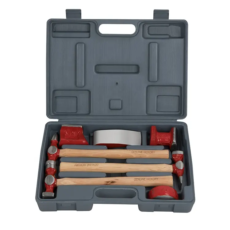KAFUWELL alta calidad 7 piezas martillo perforador herramienta de eliminación de abolladuras conjunto martillo de maquinista