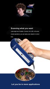 XYZ3d escáner 3D de mano a todo color, conveniente modelado 3D escaneo del cuerpo humano y escaneo de objetos grandes