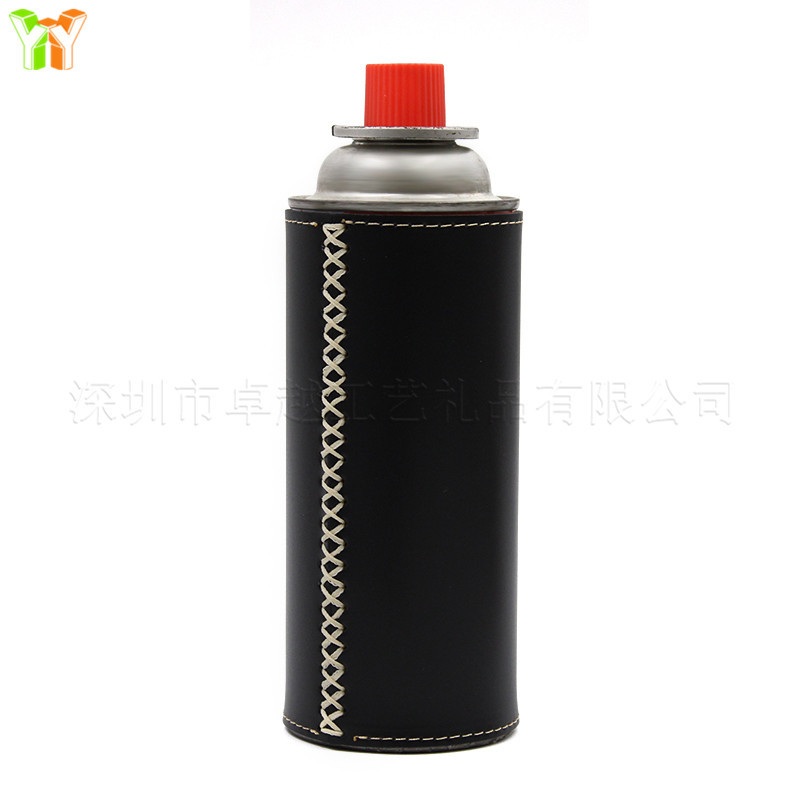 Étui en cuir pour cartouche de gaz noire