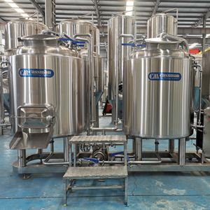 Brewhouse System for Craft <strong>Brewery</strong> 1BBL to 10BBL with Tank Pump Capacities 1000L 2000L 500L 200L <strong>50L</strong> 5000L 300L 3000L 100L 600L - Product Image 1