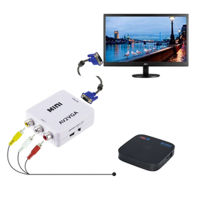 Convertidor de vídeo 1080P con Audio AV2VGA/CVBS, 3,5mm, a PC, HDTV, mini convertidor de Audio AV2VGA - Product Image 5