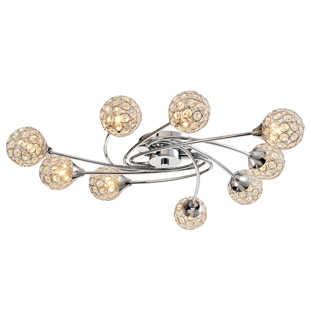 modern crystal ceiling light