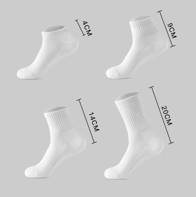 Calcetines personalizados de fábrica WUYANG de alta calidad con diseño de rizo tobillo para hombre, calcetines deportivos unisex de algodón con logotipo personalizado para hombre